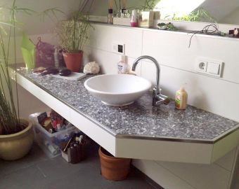 Mosaik und Kieselsteine