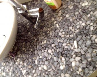 Mosaik und Kieselsteine