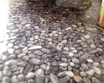 Mosaik und Kieselsteine
