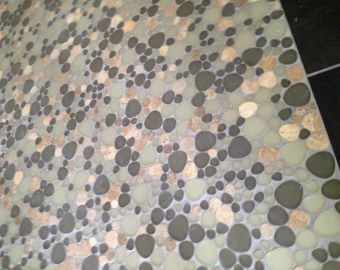 Mosaik und Kieselsteine