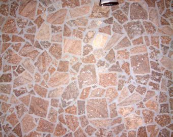 Mosaik und Kieselsteine