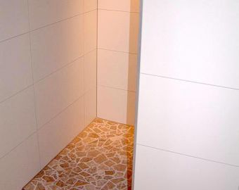 Mosaik und Kieselsteine