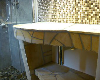 Mosaik und Kieselsteine